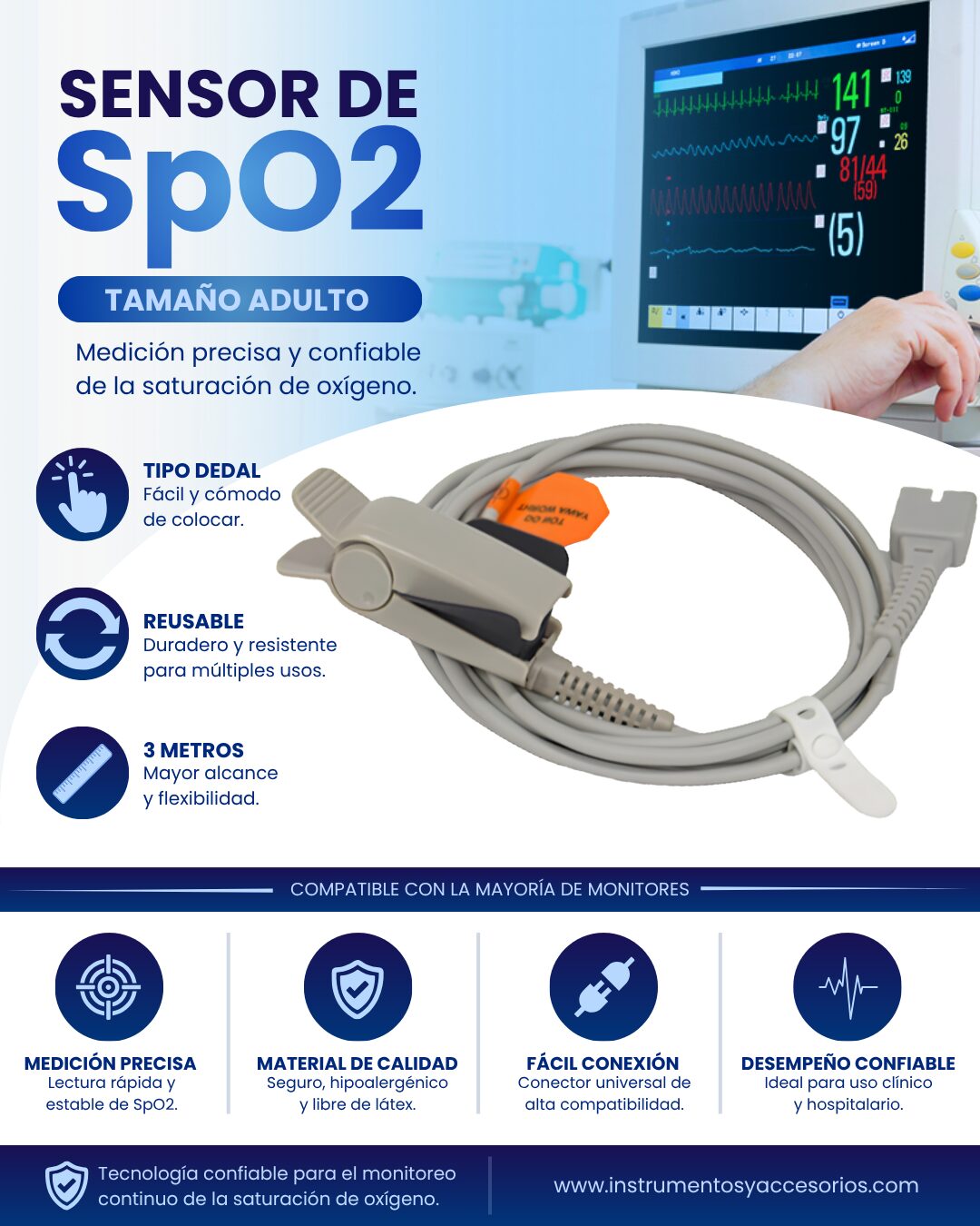 sensor-spo2-adulto-3m