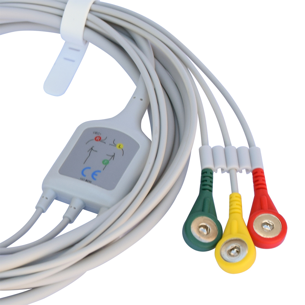 Cable de ECG 3 derivaciones Cable de ECG 3 derivaciones