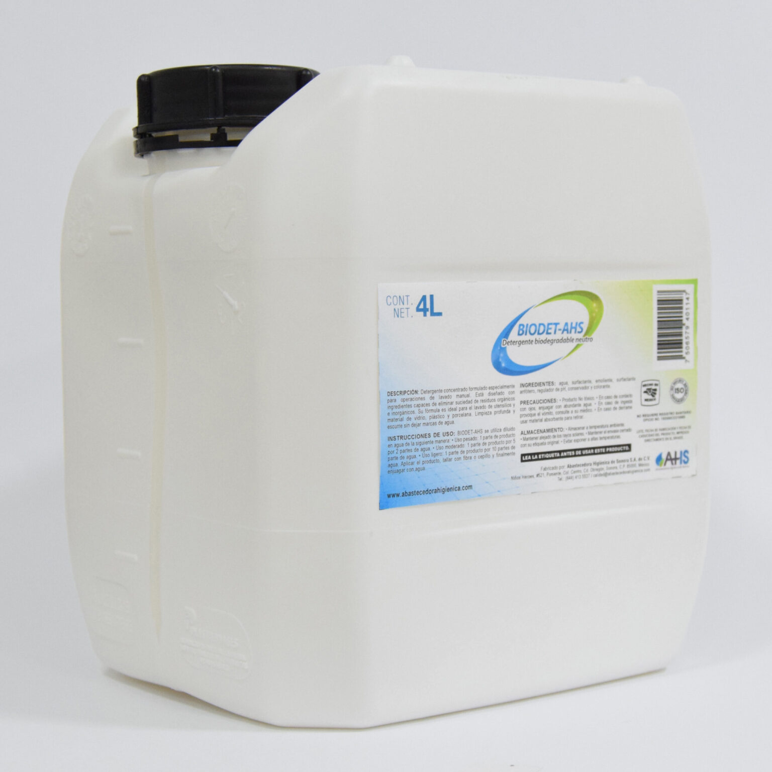 Detergente Biodegradable Neutro – Biodet AHS – Grupo Yoemed